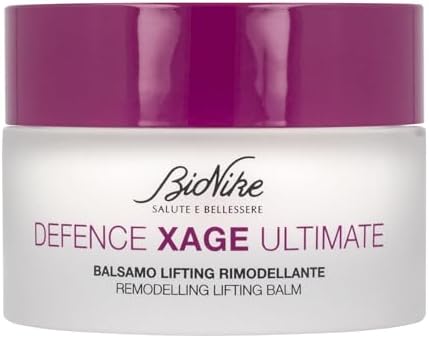 Bionike Defence Xage Ultimate - Balsamo Viso Lifting Rimodellante Anti Age, per Pelli Secche e Molto Secche, Rimodella e Contrasta le Rughe Profonde, Dona Idratazione e Compattezza, 50 ml
