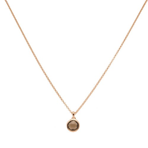 Bronzallure Damen-Halskette Bronze Rauchquarz Gewicht 6g, WSBZ00035S