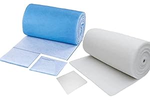 SCHAHBA G4 Filtermatte 1x2m - Luftfiltermatte 2m² für Lüftungsanlagen - Filterrolle aus Polyester - 17–20mm Stärke - hitzebeständig bis 120°C - DIN 53438 zertifiziert