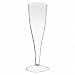 Produktbild 6 Stk. Einweg-Champagnerglas Sektglas 100ml, PS, 2 tlg, transparent glasklar/Hochwertige glasklar transparente Champagnergläser aus Polystrol im Hygienepack. Mit Eichstrich.