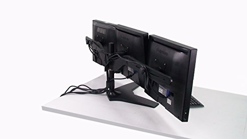 Tronje TS743 3-fach Mehrfach Monitorhalterung Tischhalterung für 15″-24″ TV Fernseher Monitore TFT LED mit Vesa 75 und 100 Standard bis 8 KG pro Halter Schwenkbar Drehbar Neigbar - 5