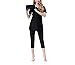 Produktbild Swallowuk 3 Stück Kurzarm Burkini Set Frauen Muslim Bademode Islamisch Arabisch Hindu Jüdisch Bikini Vollständige Abdeckung Sonnenschutz Surfender Anzug Dubai Swimsuit (L, Schwarz)