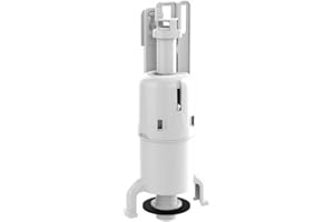 GEAKV Schwab Wisa (eine Marke von Fluidmaster) Auslass-Spülventil – kompatibel mit Wisa XS, XT, UP380, UP387, 6–7,5 l einstellbares Spülvolumen, Doppelspülung 3/6 Liter (SKU-8050801525)