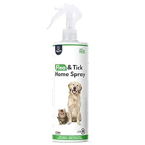 Goofy Tails Anti Tick and Flea Spray for Dog and Cats | Contains Neem and Natural Plant Based Oils (No Harsh Chemicals) | Kills & Repels Fleas, Ticks & Mosquitos - 220ml