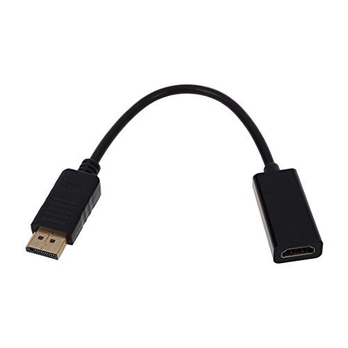 TOOGOO(R)Display Port DP-Maennlich HDMI zum weiblichen Audio Video Konverter Adapter Kabel fuer PC US - 2