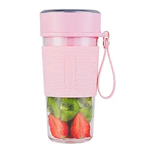 EMONO Imported 300ml Mini Portable Electric Fruit Juicer Automatic Blender Baby Food Milkshake Mixer Juicing Cup Multi-Function Fruit Blender USB Rechargeable