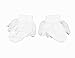 Baby Girls Cute Lacey Crochet Plain Frilly Socks - White (6-12 Months)