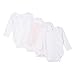 Bluezoo Kids Pack Of Four Babies White Long Sleeved Bodysuits 3-6 Months