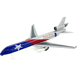 Jack Royal Die-Cast Metal Aero Jet Airliner with Pull Back & Door Open (Color May Vary As Per The Availability of Stocks)