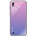 Produktbild Dclbo Hülle für Samsung Galaxy A10,Handyhülle Schutzhülle Hart Plastik Glas Spiegel Case Elegant Hülle Silikon Dünn Rahmen Schale Etui Cover Handytasche für Samsung Galaxy A10-Lila