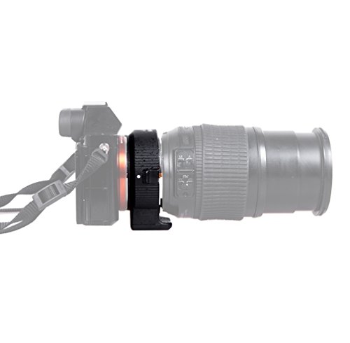 Andoer Commlite ENF-E1 Lentille Electrique Adaptateur de Montage Bague AF Auto Focus VR R  glable Ouverture Exposition pour Objectif Monture Nikon F Sony E-Mount Cam  ra