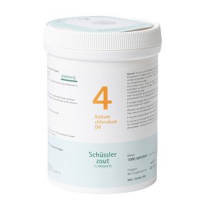 Preisvergleich Produktbild Schüssler salze Pflüger nr 4 Kalium Chloratum D6 1000 Tablet glutenfrei