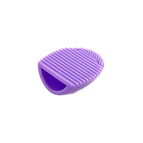 e2buyshop® Cosmetic Makeup Brush Foundation Finger Glove Silicone Hand Cleaning Tools(light purple)