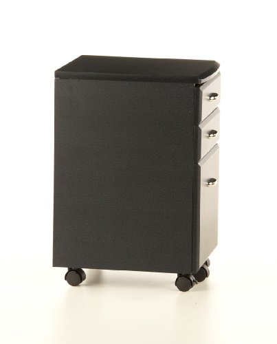 hjh OFFICE 673800 Rollcontainer EKON graphit, inkl. 3 Schübe, grundsolide Verarbeitung, optimal für Schreibtisch, Büromöbel, Schreibtisch Container, Rollkontainer Büro, Rollkontainer mit Schubladen - 3