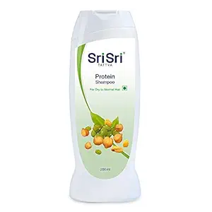 Sri Sri Tattva Protein Shampoo, 200ml - Repairs Dry & Damaged Hair, Promotes Growth, Reduces Breakage - Get Nourished, Healthy, Smooth, Frizz Free Hair - For Women & Men