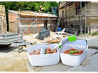 Rosenstein & Söhne Thermo-Lunchbox, mit 2 Fächern & Löffel, 35 W - 8