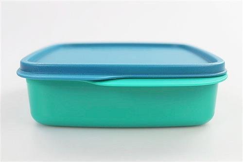 TUPPERWARE To Go Lunchbox 550 ml blau/türkis Trennwand Clevere Pause Schule 11561 - 6