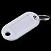 Produktbild 8 Stücke Kunststoff Cool Key Ring Tags Schlüsselanhänger ID Identität Tags Rack Name Karte Label Shop Preis Freies Verschiffen-Weiß
