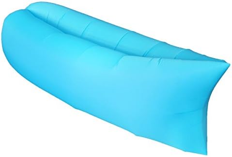 GULUDED Inflatable Lounger Couch with Carry Bag Beach Lounger Air Sofa Inflatable Couch Bed Pool Float for Indoor/Outdoor Hiking Camping,Beach,Park,Backyard Waterproof Durable (Blue)