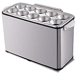 Egg saucisse rouleau Cuisinière électrique Oeufs de hot-dog Chaudière à vapeur Omelette Master Cup Petit-déjeuner machine 10 trous