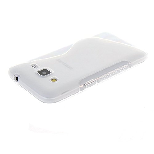 Funda para SAMSUNG GALAXY CORE PRIME G360F GEL TPU Dise  o S-Line Color TRANSPARENTE