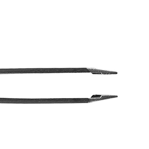 Augenbrauen Pinzette – Kosmetik Pinzette – Schräge Spitze – Haarentfernung – Rostfreier Edelstahl – schwarz - 5