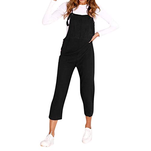 Preisvergleich Produktbild JUSTSELL Langarmshirts Damen,Frauen Frauen Spaghetti Strap Breite Beine Bodycon Jumpsuit Hosen Clubwear Strampler Elegante Temperament Latzhose Jumpsuit Tops