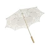 Este es un paraguas clásico de la boda paraguas no a prueba de lluvia estilo de encaje artesanal decoración paraguas.