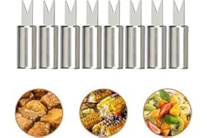 DECORDWELL Soporte Para Mazorcas De Maíz 8 Piezas Pinchos Para Mazorcas De Maíz Pinchos De Acero Inoxidable Para Barbacoa Mazorca De Maiz Tenedor Corn On The Cob Holder Para Camping, Picnic, Buffet Parilla