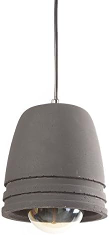 Concrete Pendant Lamp - Designer Industrial Modern Ceiling Pendant Lighting - Light Grey - WEC008 Black