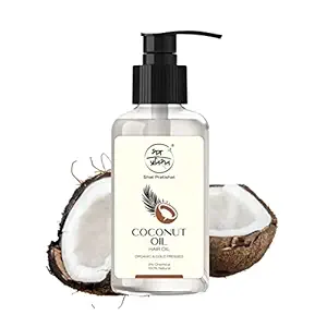 ShatPratishat - Pure Coconut Oil (Copra) | Cold-Pressed Organic Oil | Natural Nurishment For Hair, Face, Skin & Massage | No Artificial Colour Or Fragrance | 200 ML