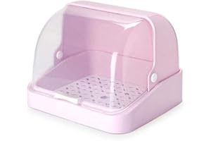 Flyinghedwig scolapiatti per biberon da Latte, Multifunzionale, Portatile, Contenitore per biberon da Allattamento con Coperchio Antipolvere, per la casa e la Cucina (Rosa)