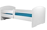 cama elástica individual infantil de 1.37 m una cama para niños La cama infantil luk BLANCO cama para niños infantil el tamaño 160x80 con el colchón