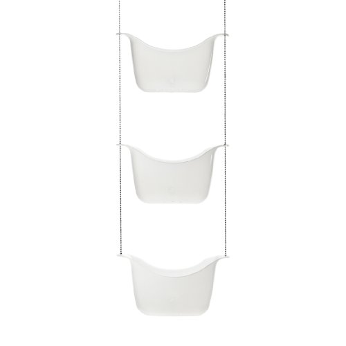 Umbra 022360-670 Bask Shower Caddy Trans, white / nickel