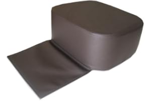 EYEPOWER Cuscini per bambini , cuscino di rialzo per bambini seduta per sedie styling , facile da pulire , colore nero , con umschlagbarer grembiule , altezza circa 18 cm, profondità 35 cm, larghezza 42 centimetri ( Brown )