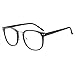 Produktbild Forepin® Männer Frauen Klassische Retro Runde Brille Streberbrille Brillenfassung mit Klar Linsen - Stil 1