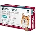 Simparica TRIO the Complete Flea, Tick, and Heartworm Prevention for Dogs 10-20 kg (1 Chewable Tablet)