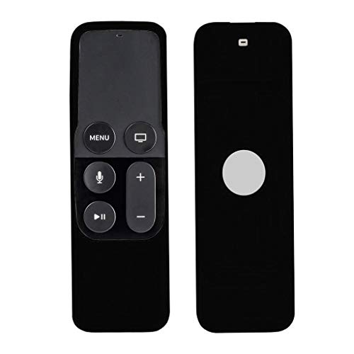 Preisvergleich Produktbild Bibao Schutzhülle Silikon Hülle Schutzhülle [Magnettechnologie] [Lanyard included] [Shock Absorption] für Apple TV 4K Fernbedienung 20 g Schwarz