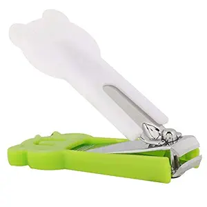 Pokory Nail Cutter for Kids Green - Pack of 1| Suitable for Age 6 Months and Above|Useful for Nail Clipper Manicure Pedicure Care for Baby Boy Girl Children
