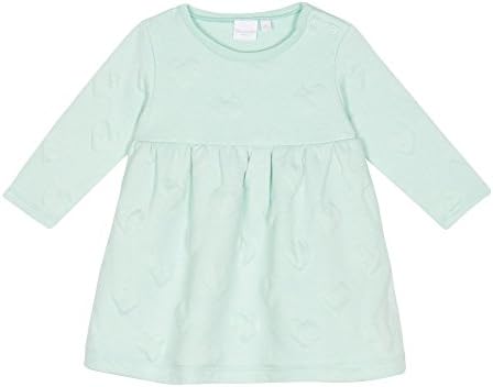 Bluezoo Baby Girls' Aqua Heart Textured Jersey Dress