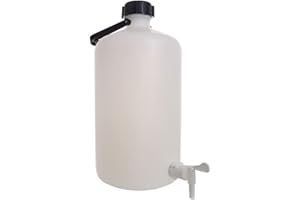 LABBOX KENZIUM - Pack 1 x Bidón | Cilíndrico | 10 L | Polietileno Alta Densidad (HDPE) | Con Grifo e Asa