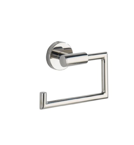 WENKO 20216100 Toilettenpapierhalter Bosio - ohne Deckel, Edelstahl rostfrei, 15 x 10.5 x 6.5 cm, Glänzend