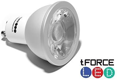 tForceLED® 5W Dimmable COB GU10, 40/50W Equivalent, Light Bulb Warm White 2700K- Wide Beam Angle, 60 degree, cold-forging aluminium, 3 Year Warranty