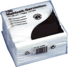 Preisvergleich Produktbild Servietten 33x33cm weiß 100St