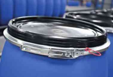 PE Spannring Deckelfass 60 Liter mit UN-X/S Gefahrgutzulassung - 2