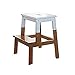 Produktbild JJSFJH 2 Step Stool Change Schuh Bank Küche Bett Bad Hocker Holz for Kinder und Erwachsene Trittleiter Indoor Pedal Robust