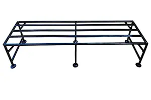 A-One Steels Iron Plant Pot Stand, Black, 32IN, 2 Pieces