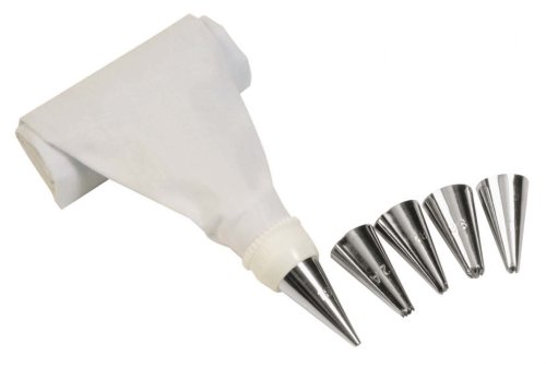 Prestige 50700 Spritzbeutel mit 5 Edelstahltüllen