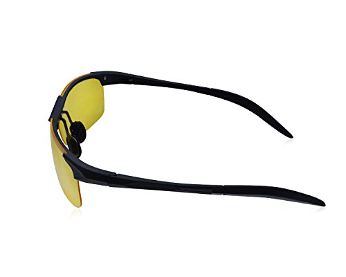 Yidarton Herren Sportbrille Ultraleicht AL-MG Metallrahmen Polarisierte Sonnenbrille Fahrerbrille - 3