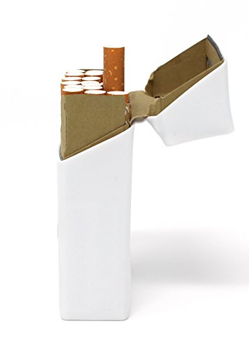 2x Zigarettenbox aus Silikon – Weekend und Schnurrbart weiß – Zigarettenhülle – Zigarettenetui – passend für eine Zigarettenschachtel in Standardgröße - 3